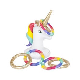 Sunnylife Inflatable Ring Toss Game Unicorn Adults