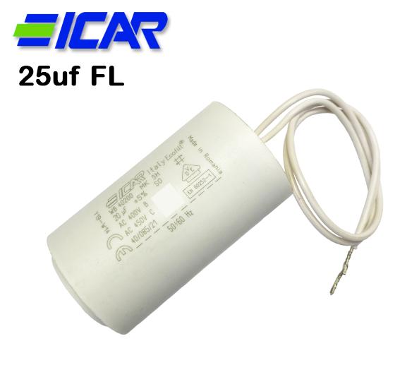 ICAR 25UF CAPACITOR, FLY LEAD