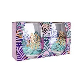Sunnylife Stemless Glasses E Bloom Set Of 2